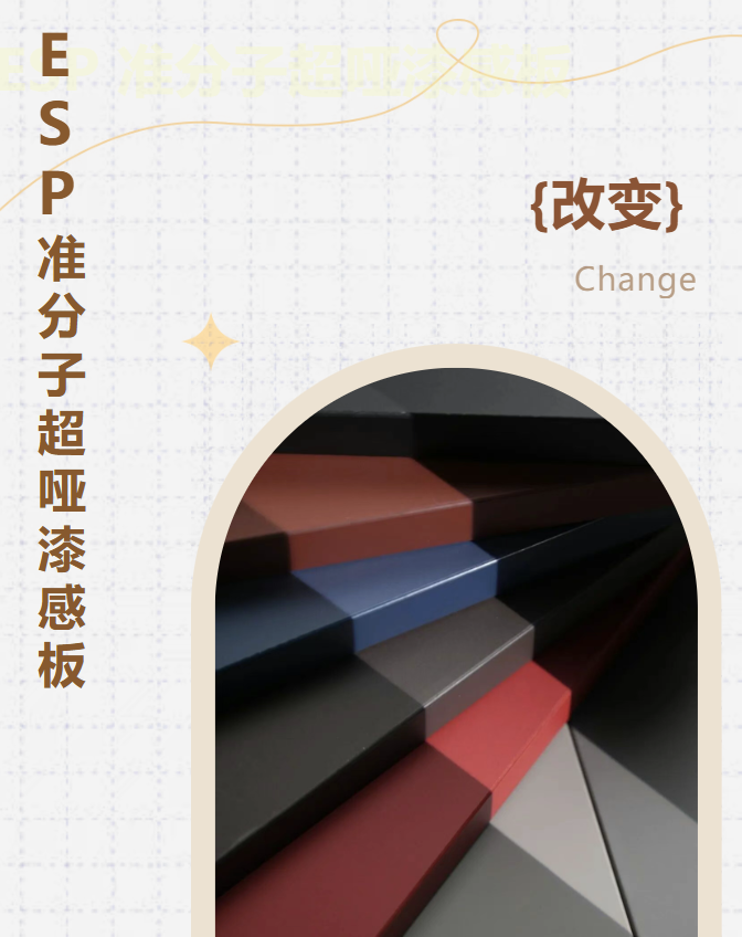 新品来袭丨ESP准分子超哑漆感板，质感更进一步